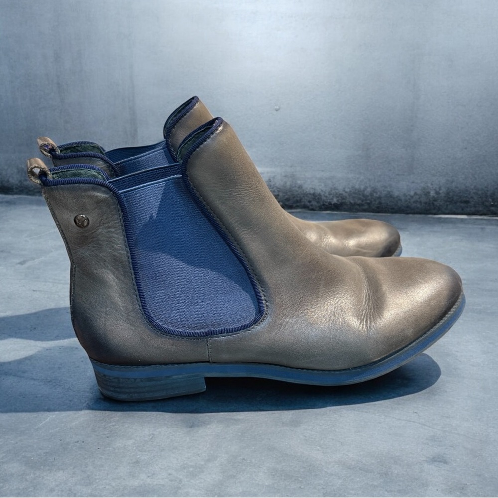 PIKOLINOS PUERTOLLANO Flat ankle boots with elastic closure for women. - Picture 3 of 8